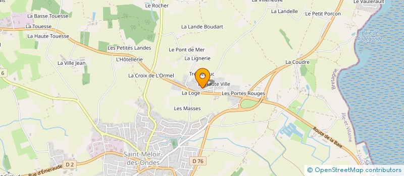 localisation de l'entreprise MONSIEUR DANIEL HOUSSAIS  SAINT-MELOIR-DES-ONDES