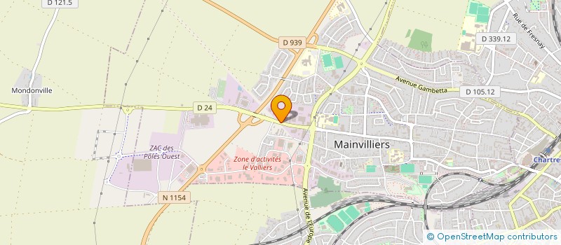 localisation de l'entreprise MONSIEUR DANIEL HUARD à MAINVILLIERS
