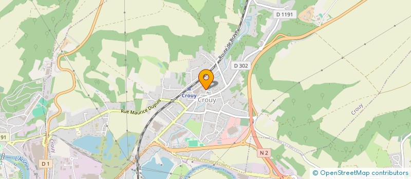 localisation de l'entreprise MONSIEUR DANIEL HUGE  CROUY