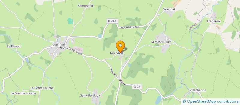 localisation de l'entreprise MONSIEUR DANIEL HUMBERT  SANNAT