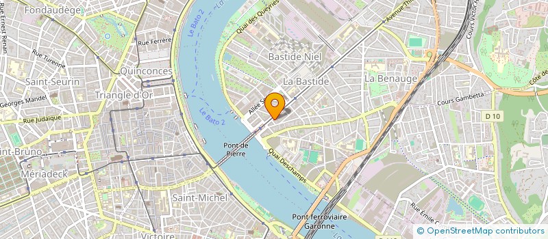 localisation de l'entreprise MONSIEUR DANIEL HUNOT  BORDEAUX