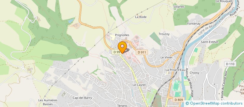 localisation de l'entreprise MONSIEUR DANIEL HUOT-SORDOT à MILLAU