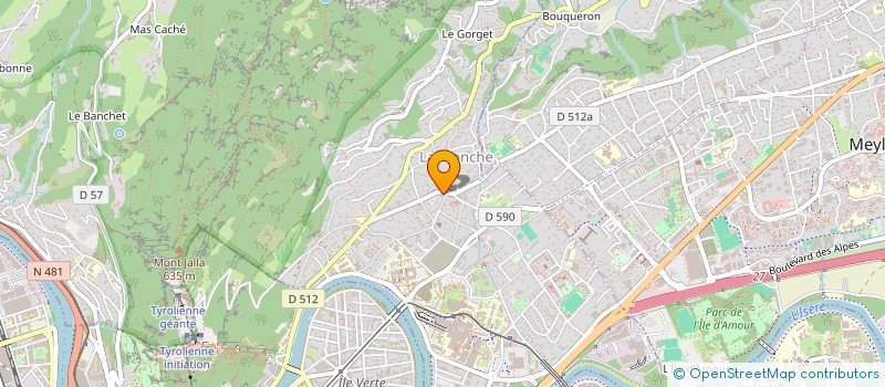 localisation de l'entreprise MONSIEUR DANIEL HURAUX  LA TRONCHE