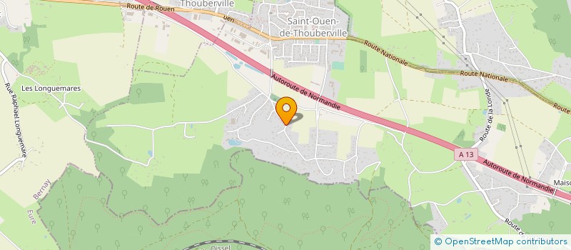 localisation de l'entreprise MONSIEUR DANIEL HURAY  SAINT-OUEN-DE-THOUBERVILLE