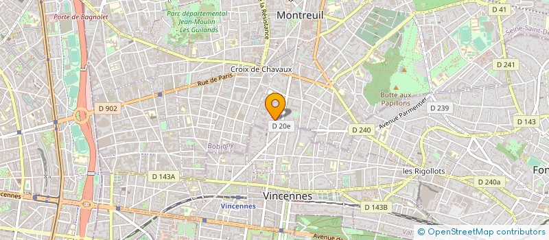 localisation de l'entreprise MONSIEUR DANIEL IDROVO MORA  MONTREUIL