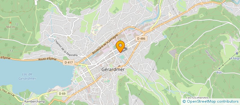 localisation de l'entreprise MONSIEUR DANIEL IMBERT  GERARDMER