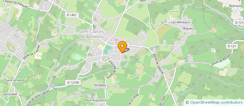 localisation de l'entreprise MONSIEUR DANIEL IZARD  SAINT-CAPRAIS-DE-BORDEAUX