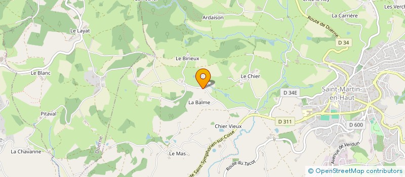 localisation de l'entreprise MONSIEUR DANIEL JACOBELLI  SAINT-MARTIN-EN-HAUT