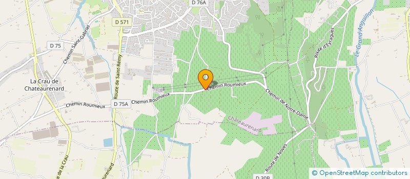 localisation de l'entreprise MONSIEUR DANIEL JAQUES  CHATEAURENARD