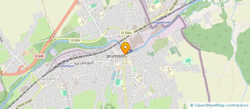 localisation de l'entreprise MONSIEUR DANIEL JASICK  JEUMONT