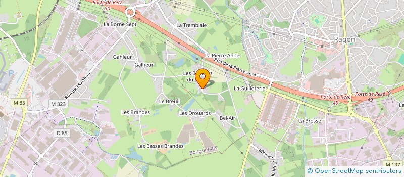 localisation de l'entreprise MONSIEUR DANIEL JAULIN  BOUGUENAIS