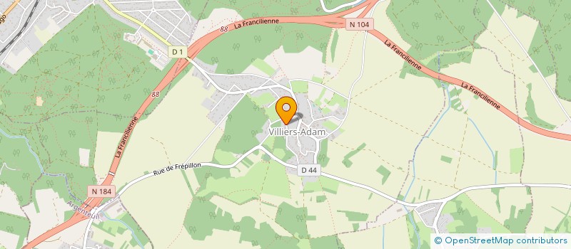 localisation de l'entreprise MONSIEUR DANIEL JEAN-MICHEL LANGER  VILLIERS-ADAM