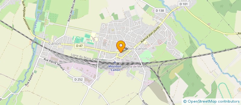 localisation de l'entreprise MONSIEUR DANIEL JEANNE  MEZIDON VALLEE D'AUGE
