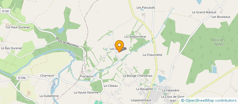 localisation de l'entreprise MONSIEUR DANIEL JOLIVET  LIGNAC