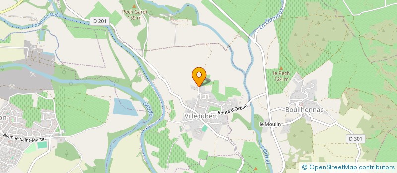 localisation de l'entreprise MONSIEUR DANIEL JONES  VILLEDUBERT