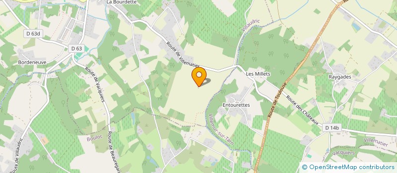 localisation de l'entreprise MONSIEUR DANIEL JONES  VILLAUDRIC