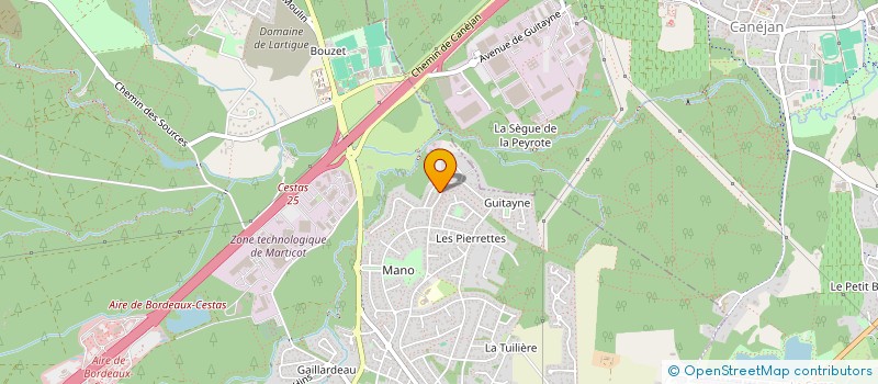 localisation de l'entreprise MONSIEUR DANIEL JOURDAN à CESTAS