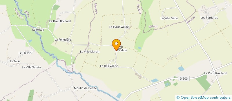 localisation de l'entreprise MONSIEUR DANIEL JOUVROT à MAURON