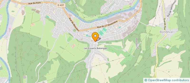 localisation de l'entreprise MONSIEUR DANIEL JUBIN  MANDEURE