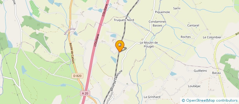 localisation de l'entreprise MONSIEUR DANIEL JUGNET  CAUSSADE