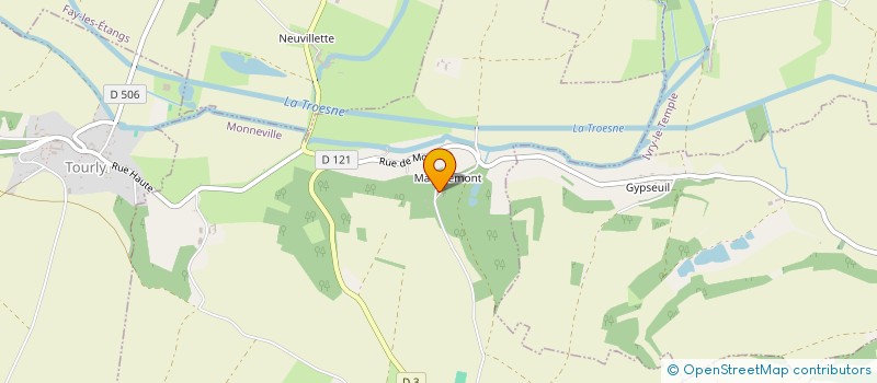 localisation de l'entreprise MONSIEUR DANIEL JULLIEN  MONNEVILLE