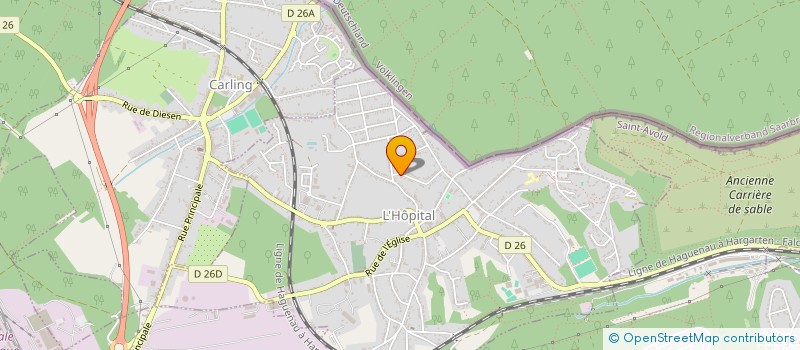 localisation de l'entreprise MONSIEUR DANIEL JURKEWITZ  L'HOPITAL