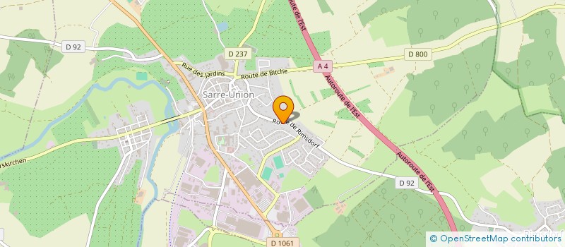 localisation de l'entreprise MONSIEUR DANIEL KASTENDEUCH  SARREWERDEN