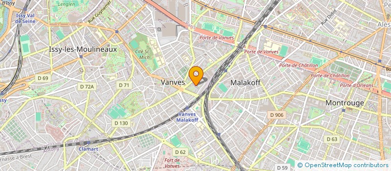 localisation de l'entreprise MONSIEUR DANIEL KAZAN à VANVES