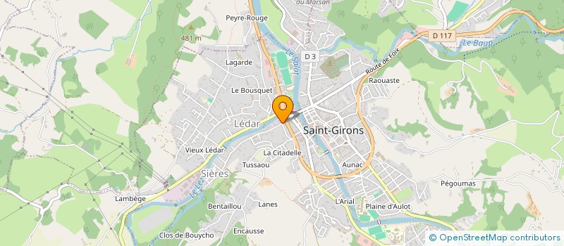 localisation de l'entreprise MONSIEUR DANIEL KEFF à SAINT-GIRONS