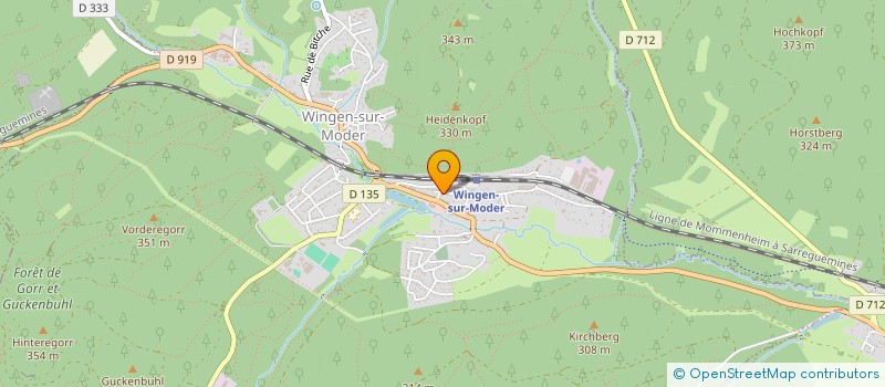 localisation de l'entreprise MONSIEUR DANIEL KEIFF  WINGEN-SUR-MODER