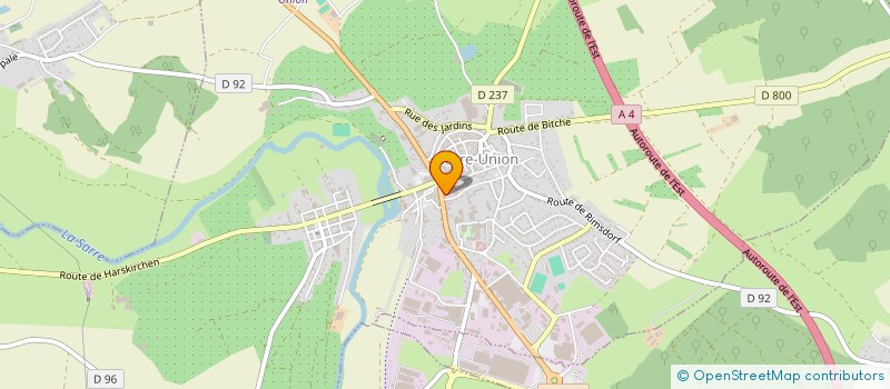 localisation de l'entreprise MONSIEUR DANIEL KERDELHUE  SARRE-UNION