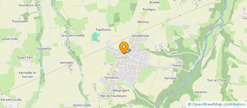 localisation de l'entreprise MONSIEUR DANIEL KERLEO  GUICLAN