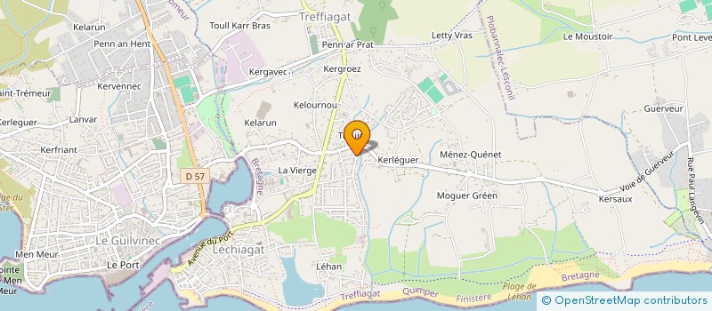 localisation de l'entreprise MONSIEUR DANIEL KIRTZ  TREFFIAGAT