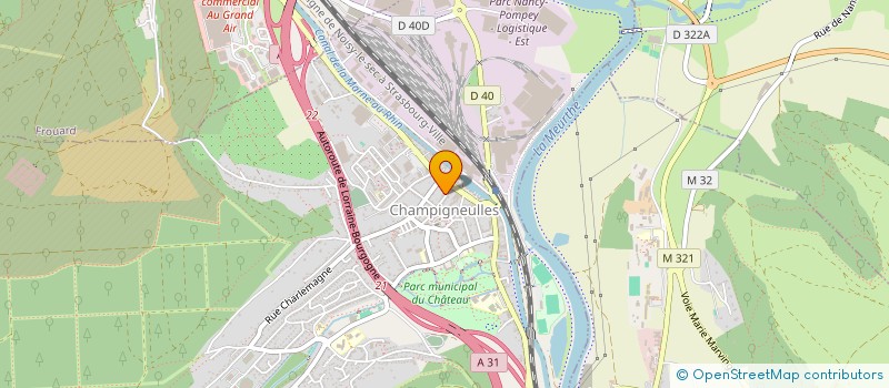 localisation de l'entreprise MONSIEUR DANIEL KLEIN  CHAMPIGNEULLES