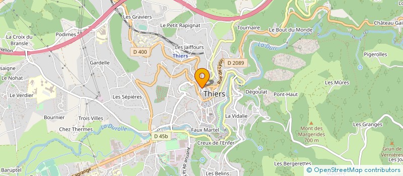 localisation de l'entreprise MONSIEUR DANIEL KLOECKNER à THIERS
