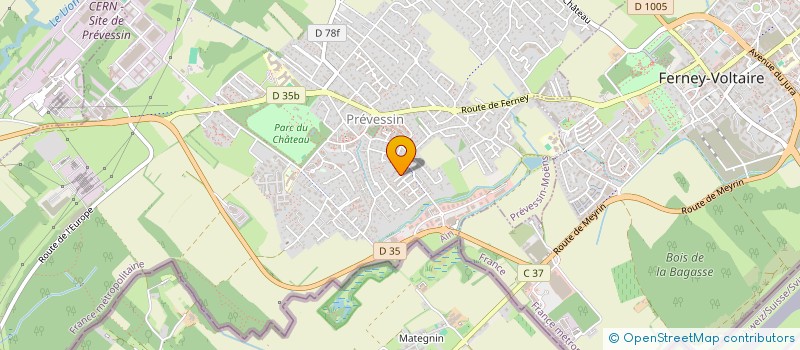 localisation de l'entreprise MONSIEUR DANIEL KORABEK  PREVESSIN-MOENS