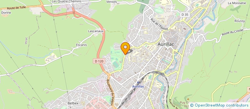 localisation de l'entreprise MONSIEUR DANIEL KOTZE à AURILLAC