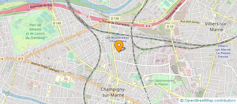 localisation de l'entreprise MONSIEUR DANIEL KOUELOUKOUENDA à CHAMPIGNY-SUR-MARNE