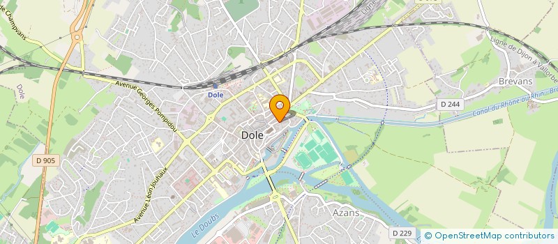 localisation de l'entreprise MONSIEUR DANIEL KOWALSKI à DOLE