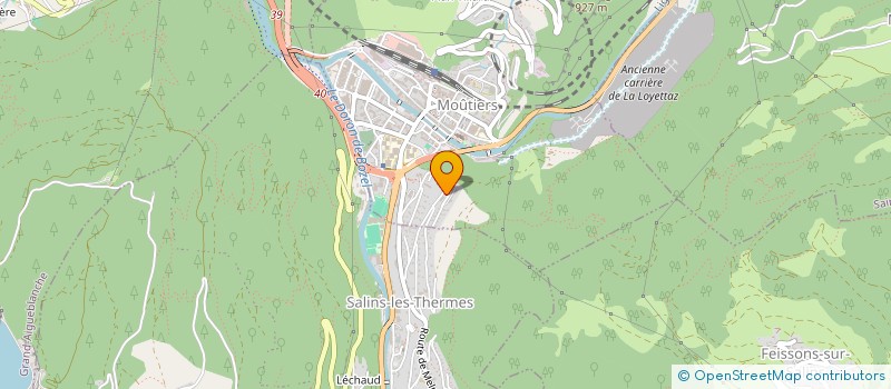 localisation de l'entreprise MONSIEUR DANIEL KOZLOFF  MOUTIERS