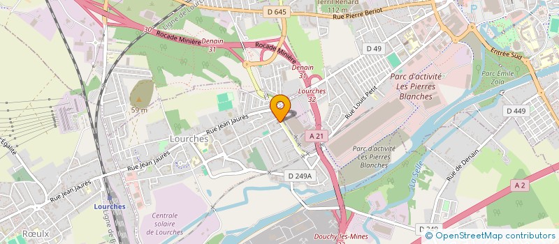 localisation de l'entreprise MONSIEUR DANIEL KRALOWITCH  LOURCHES