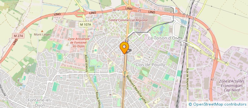 localisation de l'entreprise MONSIEUR DANIEL KROELY à DIJON