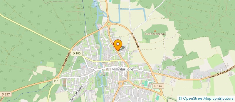 localisation de l'entreprise MONSIEUR DANIEL KUGACZEWSKI  MILLY-LA-FORET