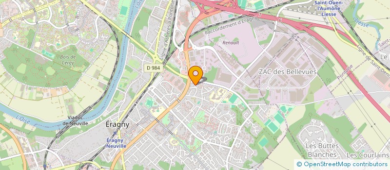 localisation de l'entreprise MONSIEUR DANIEL KUHN  ERAGNY