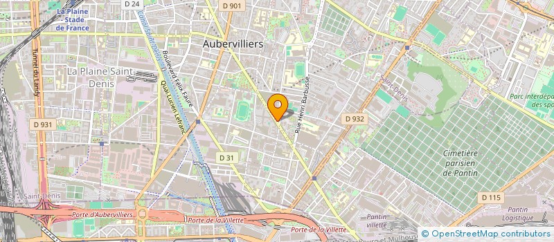 localisation de l'entreprise MONSIEUR DANIEL LABAILLE à AUBERVILLIERS
