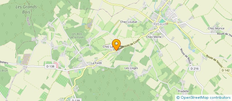 localisation de l'entreprise MONSIEUR DANIEL LABBE  RETAUD