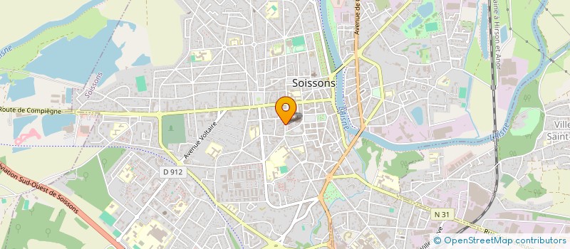 localisation de l'entreprise MONSIEUR DANIEL LABILLE à SOISSONS