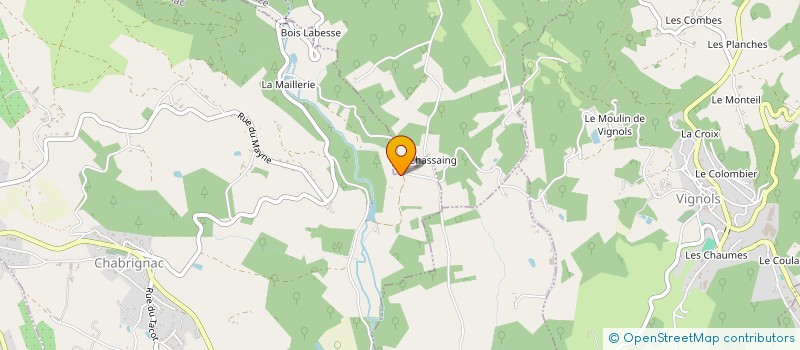 localisation de l'entreprise MONSIEUR DANIEL LABROUSSE à CHABRIGNAC