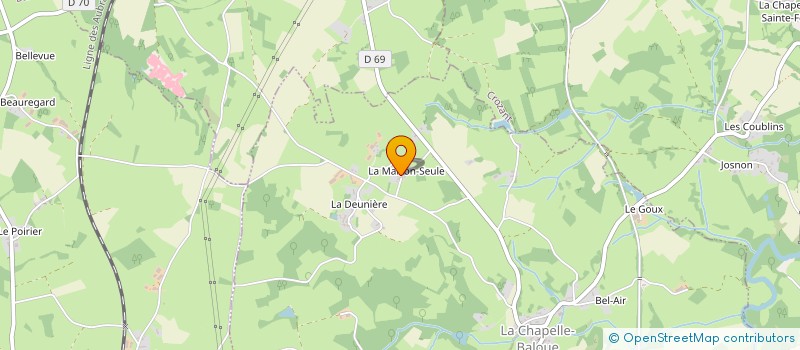 localisation de l'entreprise MONSIEUR DANIEL LACHASSAGNE à LA CHAPELLE-BALOUE