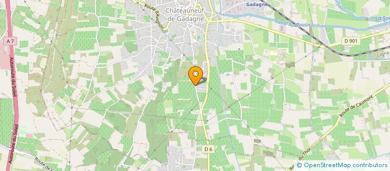 localisation de l'entreprise MONSIEUR DANIEL LACROUX à CHATEAUNEUF-DE-GADAGNE